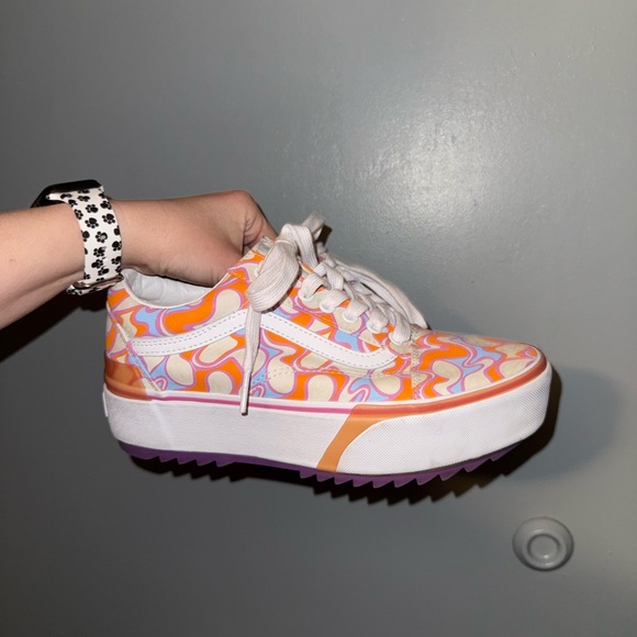 Vans Women's Multicolor Psychedelic Sneakers - Picture 4 of 4